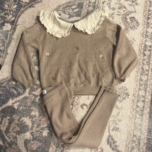 Girls 2 piece knit Zara set